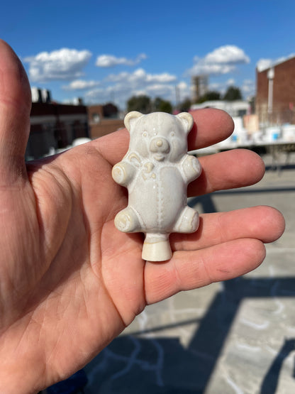 Billy Bear Pipe -  Antique White